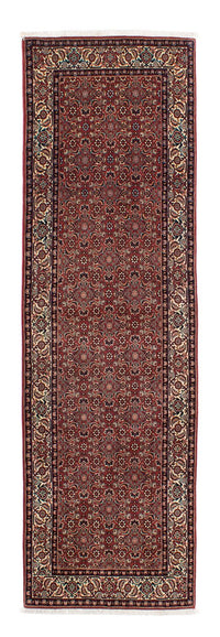 Alfombra de pasillo Alfombra persa - Bidjar - 285 x 84 cm - rojo oscuro