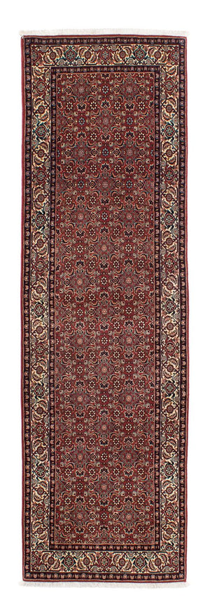 Alfombra de pasillo Alfombra persa - Bidjar - 285 x 84 cm - rojo oscuro