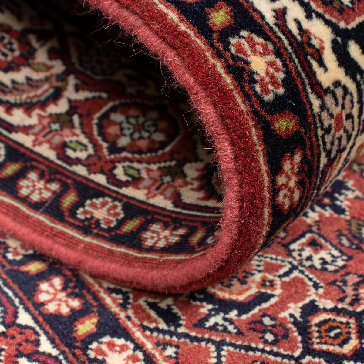 Alfombra de pasillo Alfombra persa - Bidjar - 285 x 84 cm - rojo oscuro