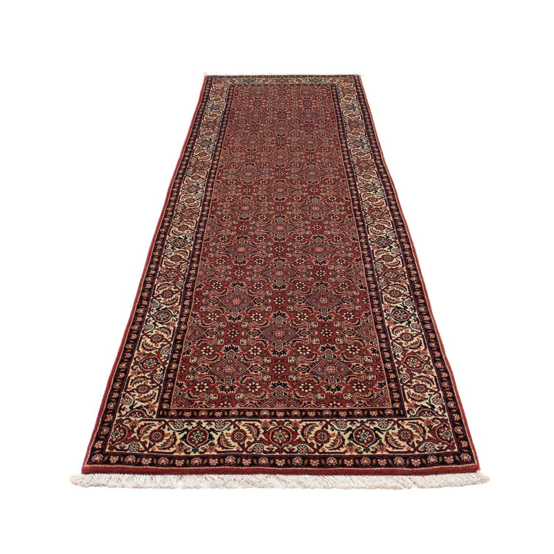 Alfombra de pasillo Alfombra persa - Bidjar - 285 x 84 cm - rojo oscuro