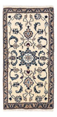 Alfombra persa - Nain - 132 x 68 cm - beige