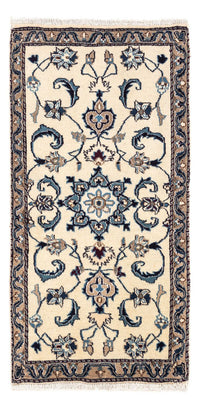 Alfombra persa - Nain - 132 x 68 cm - beige