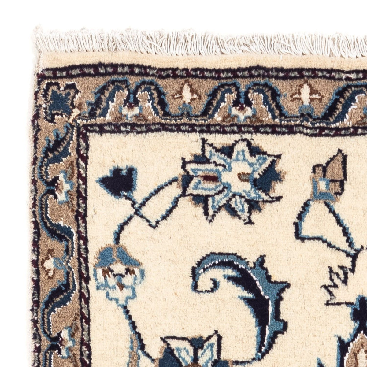 Alfombra persa - Nain - 132 x 68 cm - beige