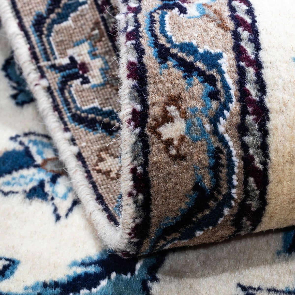 Alfombra persa - Nain - 132 x 68 cm - beige