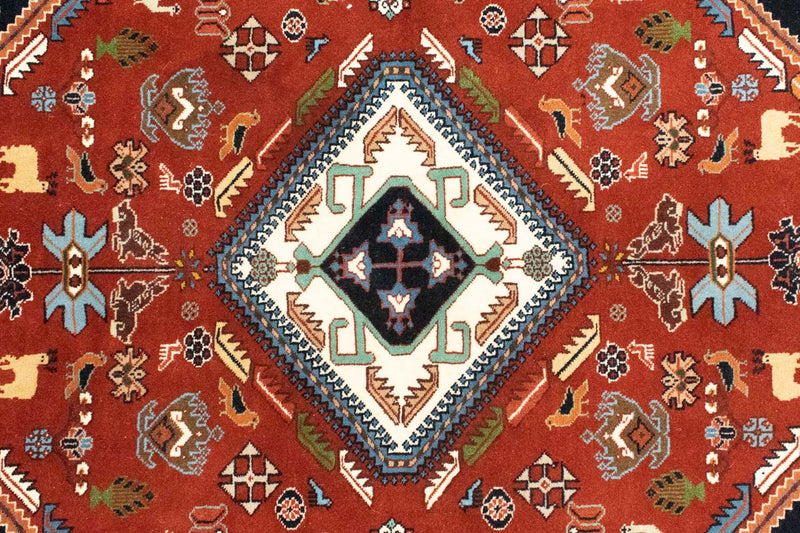 Alfombra persa - Nómada - 152 x 112 cm - rojo