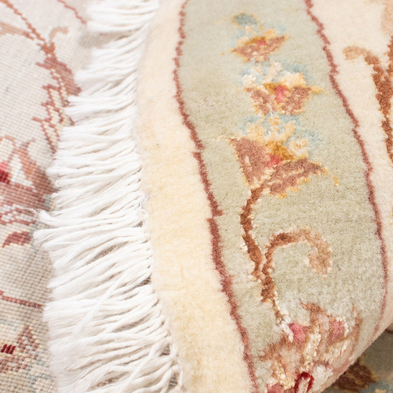 Alfombra Persa - Tabriz - Real redondo  - 146 x 146 cm - beige