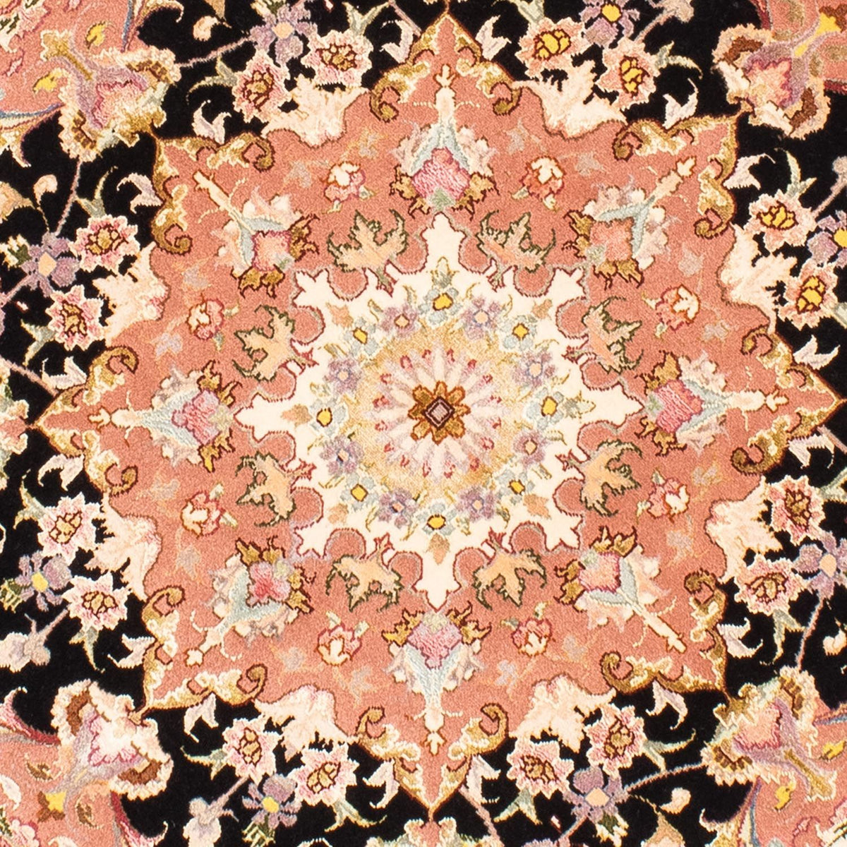 Alfombra Persa - Tabriz - Real redondo  - 153 x 153 cm - azul oscuro