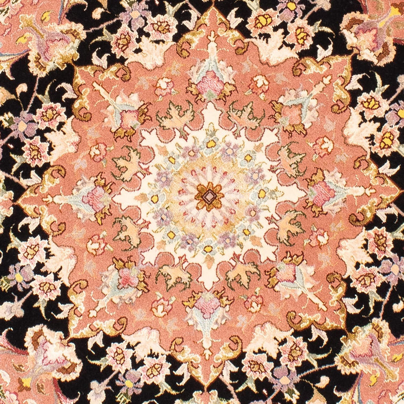 Alfombra Persa - Tabriz - Real redondo  - 153 x 153 cm - azul oscuro