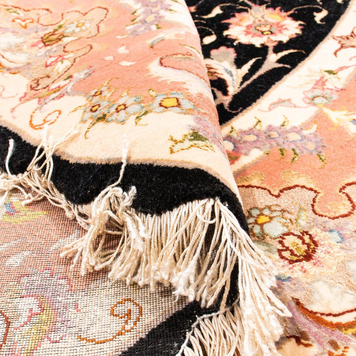 Alfombra Persa - Tabriz - Real redondo  - 153 x 153 cm - azul oscuro