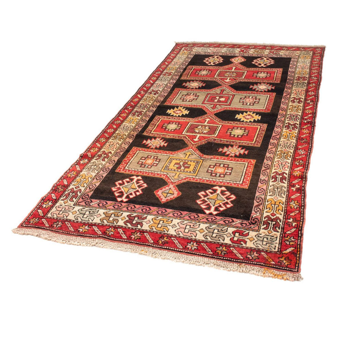 Alfombra de pasillo Alfombra persa - Nómada - 235 x 117 cm - azul oscuro