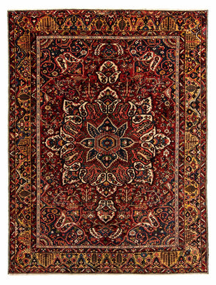 Alfombra persa - Nómada - 408 x 333 cm - rojo oscuro