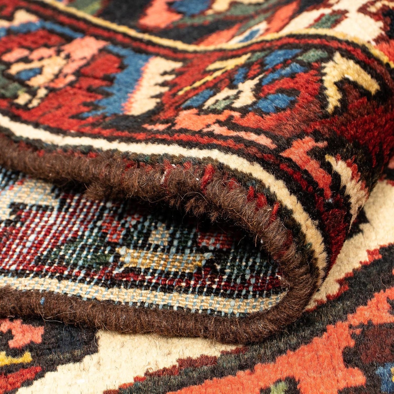 Alfombra persa - Nómada - 408 x 333 cm - rojo oscuro