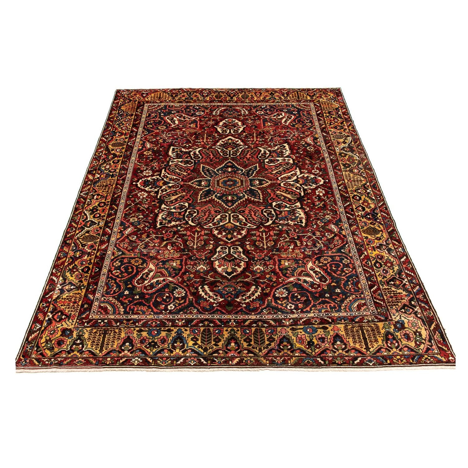Alfombra persa - Nómada - 408 x 333 cm - rojo oscuro
