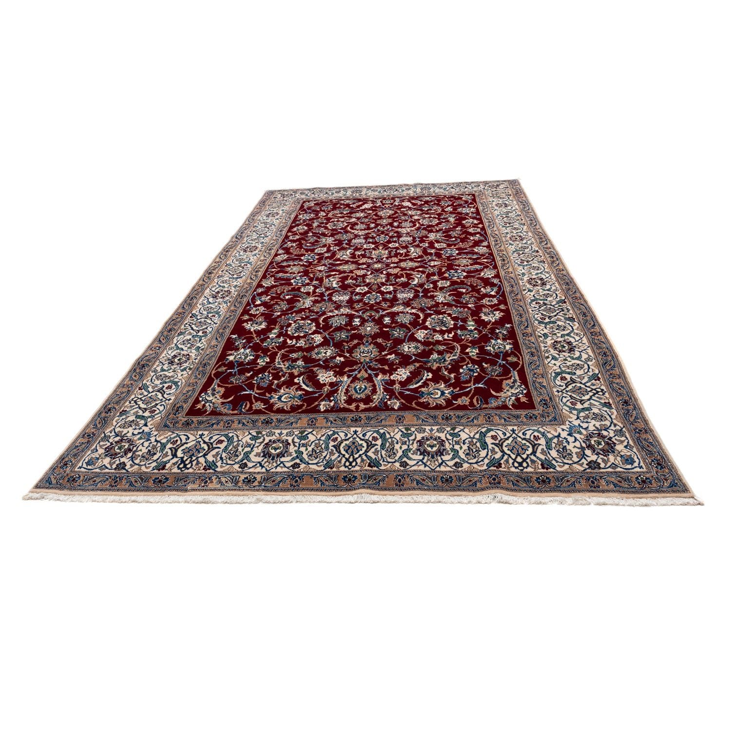 Alfombra Persa - Nain - Real - 340 x 190 cm - negro