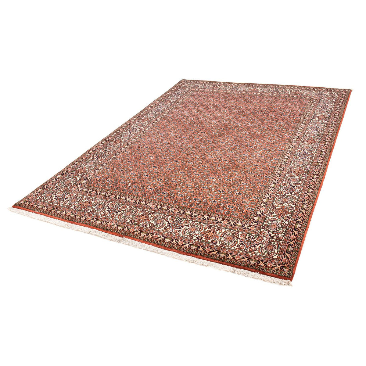 Alfombra persa - Bidjar - 237 x 168 cm - rojo claro