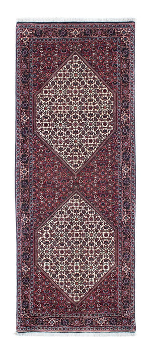 Alfombra de pasillo Alfombra persa - Bidjar - 215 x 80 cm - azul