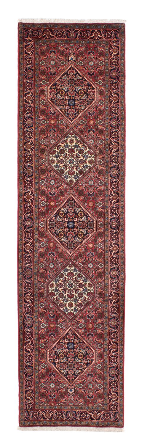 Alfombra de pasillo Alfombra persa - Bidjar - 305 x 82 cm - rojo claro
