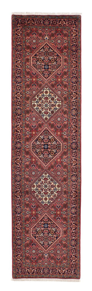 Alfombra de pasillo Alfombra persa - Bidjar - 305 x 82 cm - rojo claro