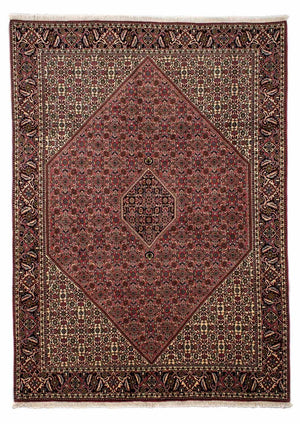 Alfombra persa - Bidjar - 291 x 201 cm - rojo claro