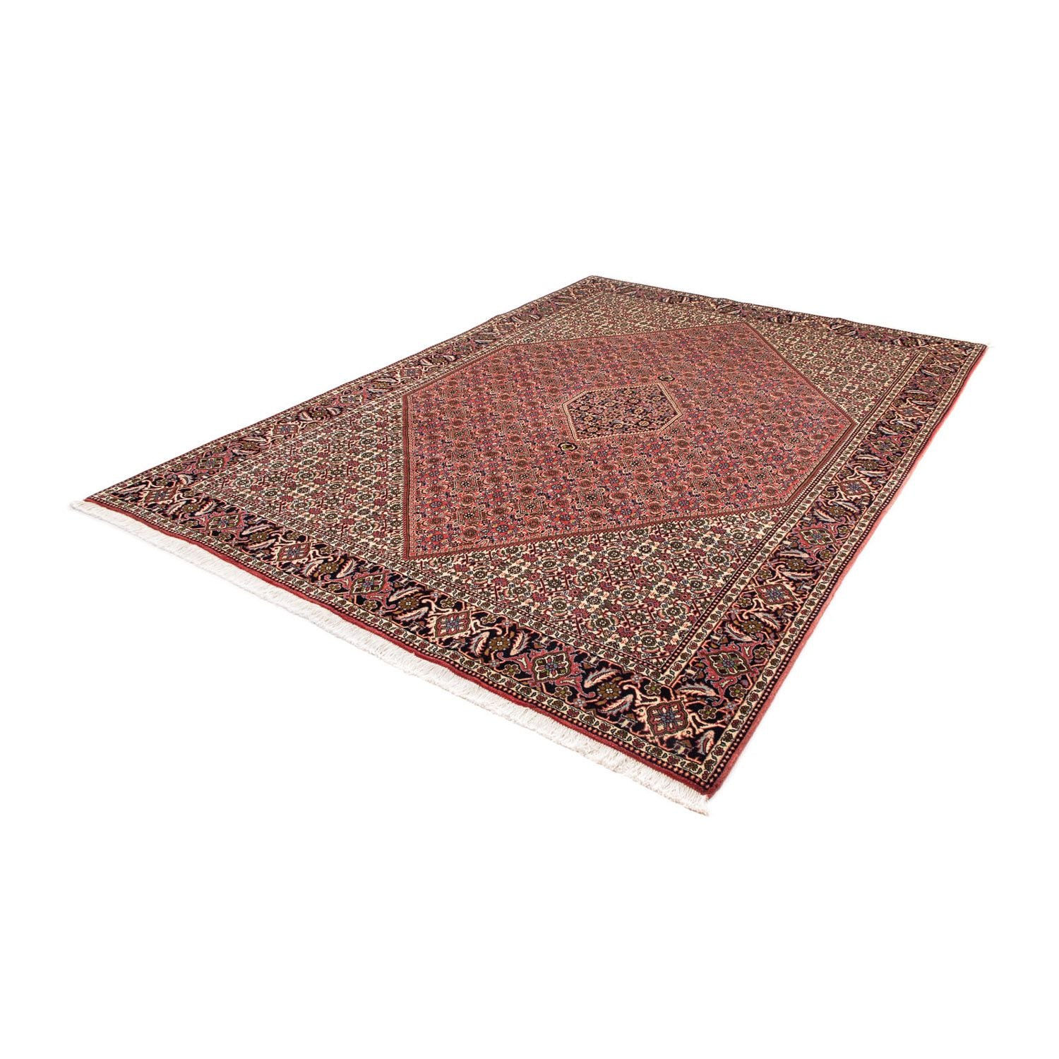 Alfombra persa - Bidjar - 291 x 201 cm - rojo claro
