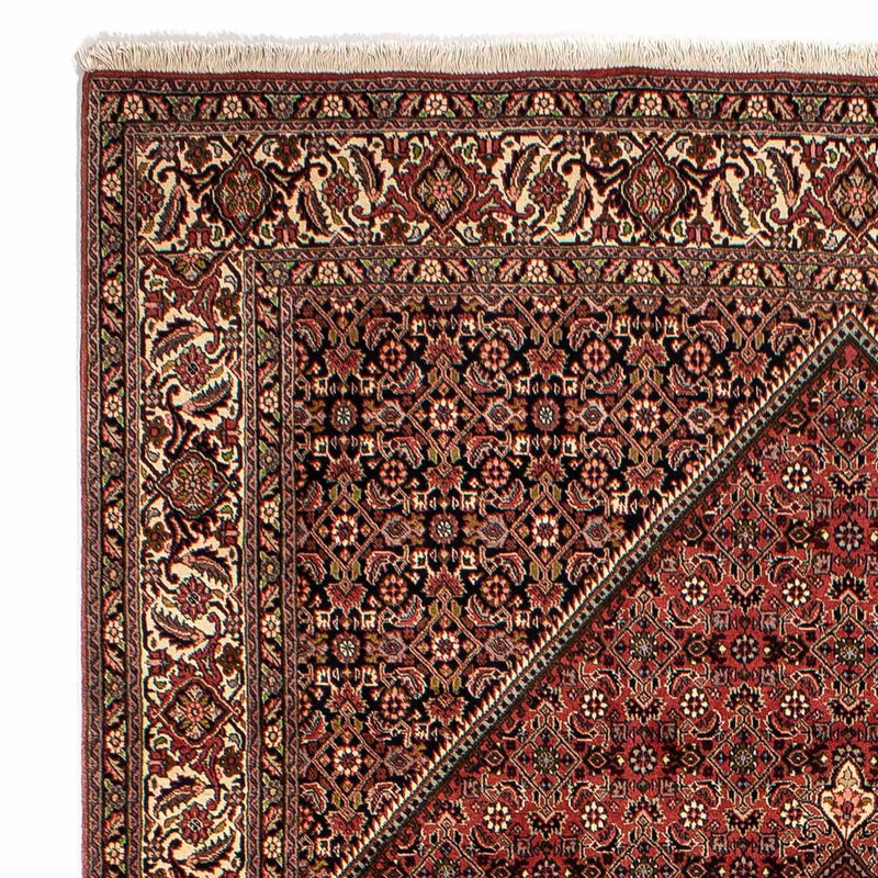 Alfombra persa - Bidjar - 283 x 204 cm - rojo oscuro