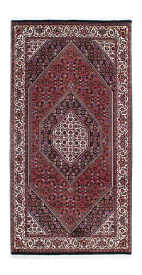 Alfombra de pasillo Alfombra persa - Bidjar - 202 x 98 cm - azul oscuro