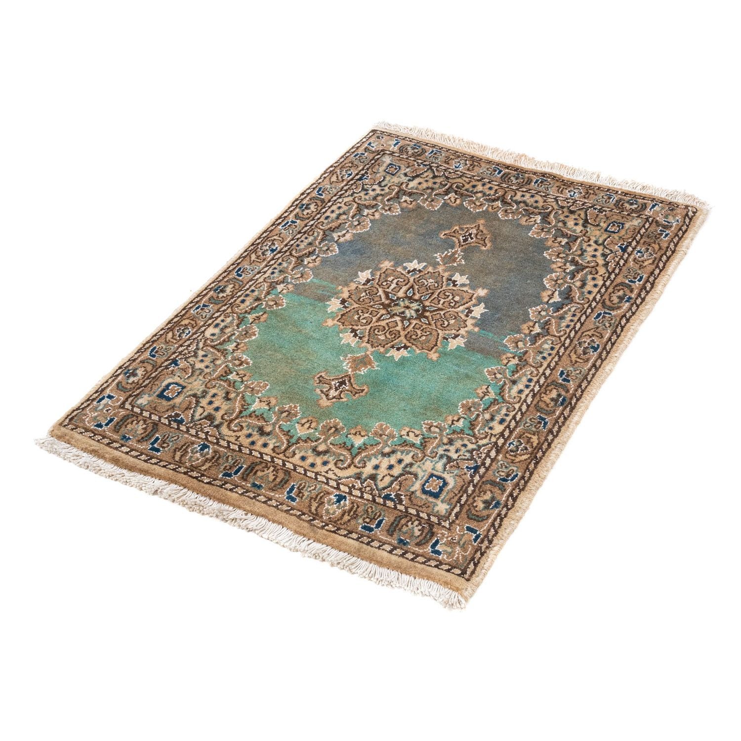 Alfombra persa - Nain - 80 x 55 cm - marrón claro