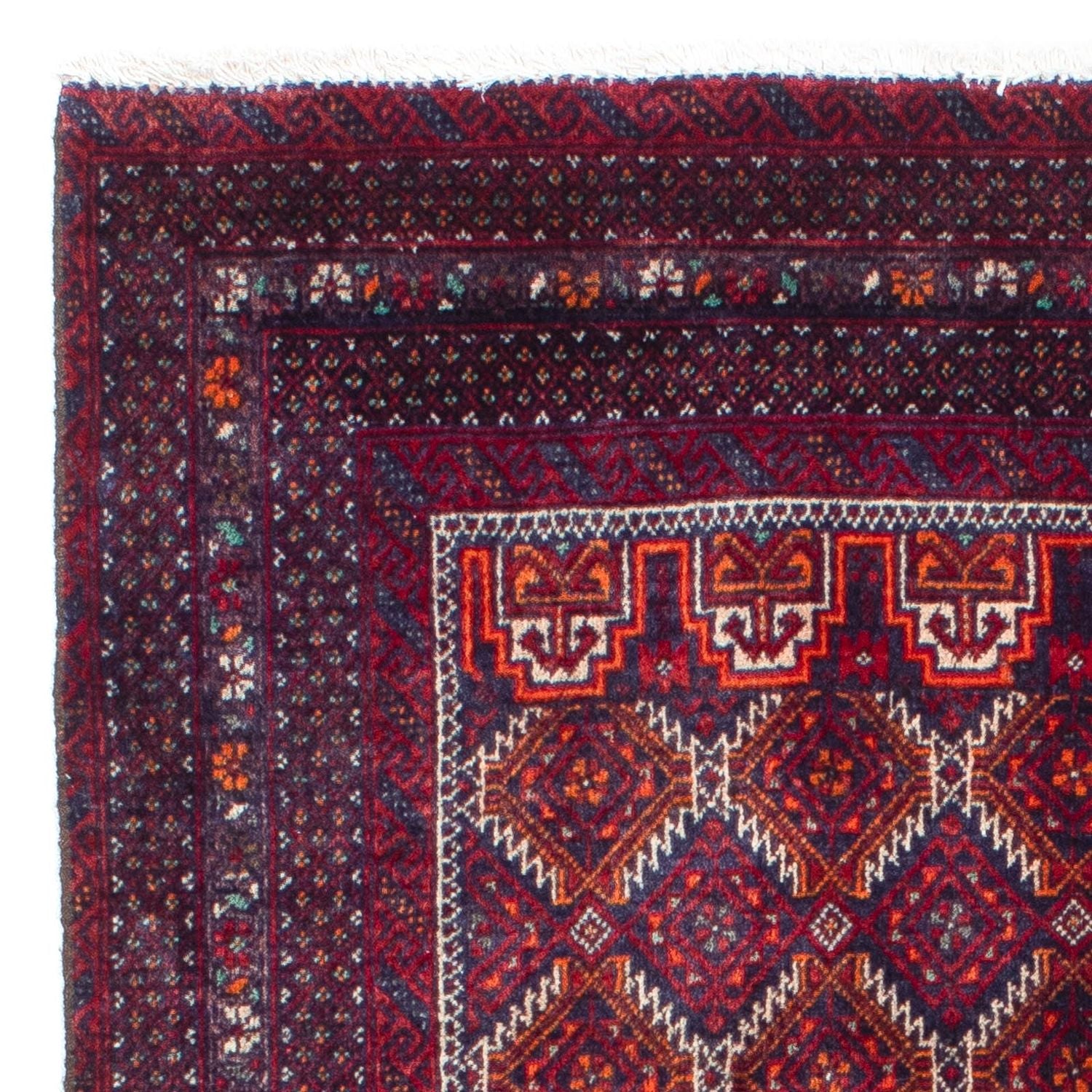 Alfombra Belutsch - 165 x 95 cm - rojo oscuro