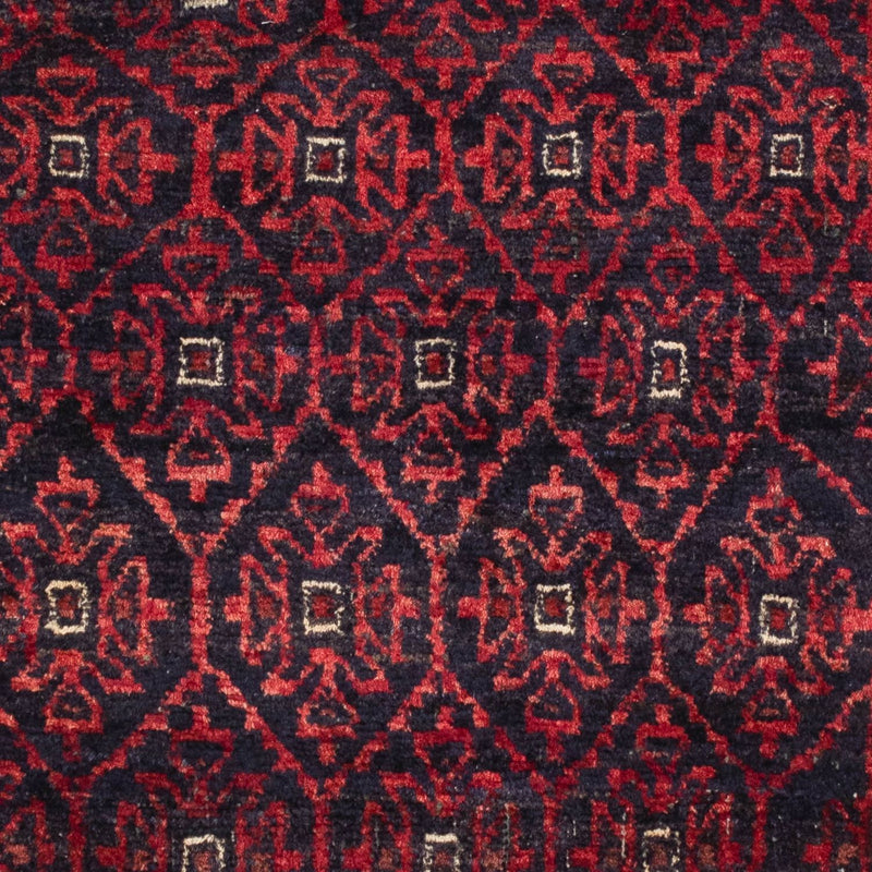 Alfombra de pasillo Alfombra Belutsch - 177 x 92 cm - rojo oscuro