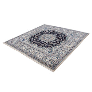Alfombra persa - Nain cuadrado  - 200 x 194 cm - azul oscuro