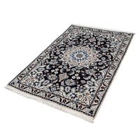 Alfombra persa - Nain - 137 x 92 cm - azul oscuro