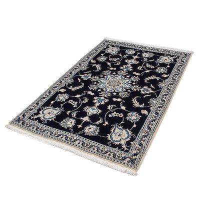 Alfombra persa - Nain - 149 x 94 cm - azul oscuro