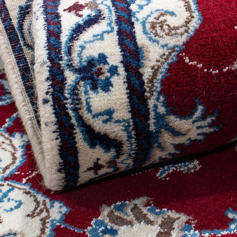 Alfombra persa - Nain - 137 x 87 cm - rojo oscuro
