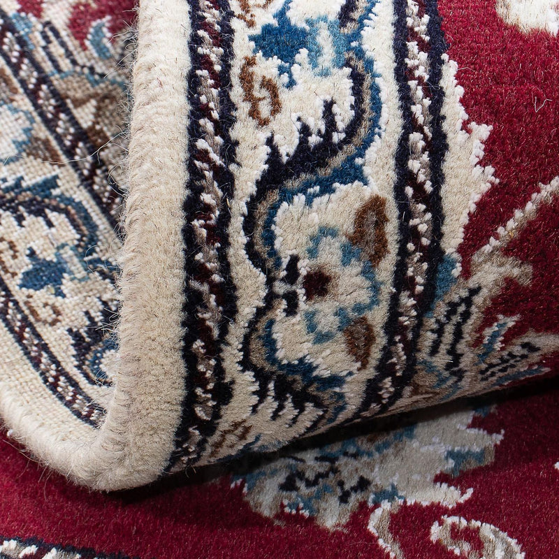 Alfombra persa - Nain - 142 x 95 cm - rojo oscuro