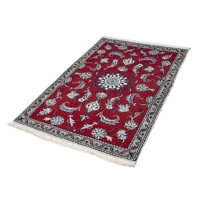 Alfombra persa - Nain - 135 x 88 cm - rojo oscuro