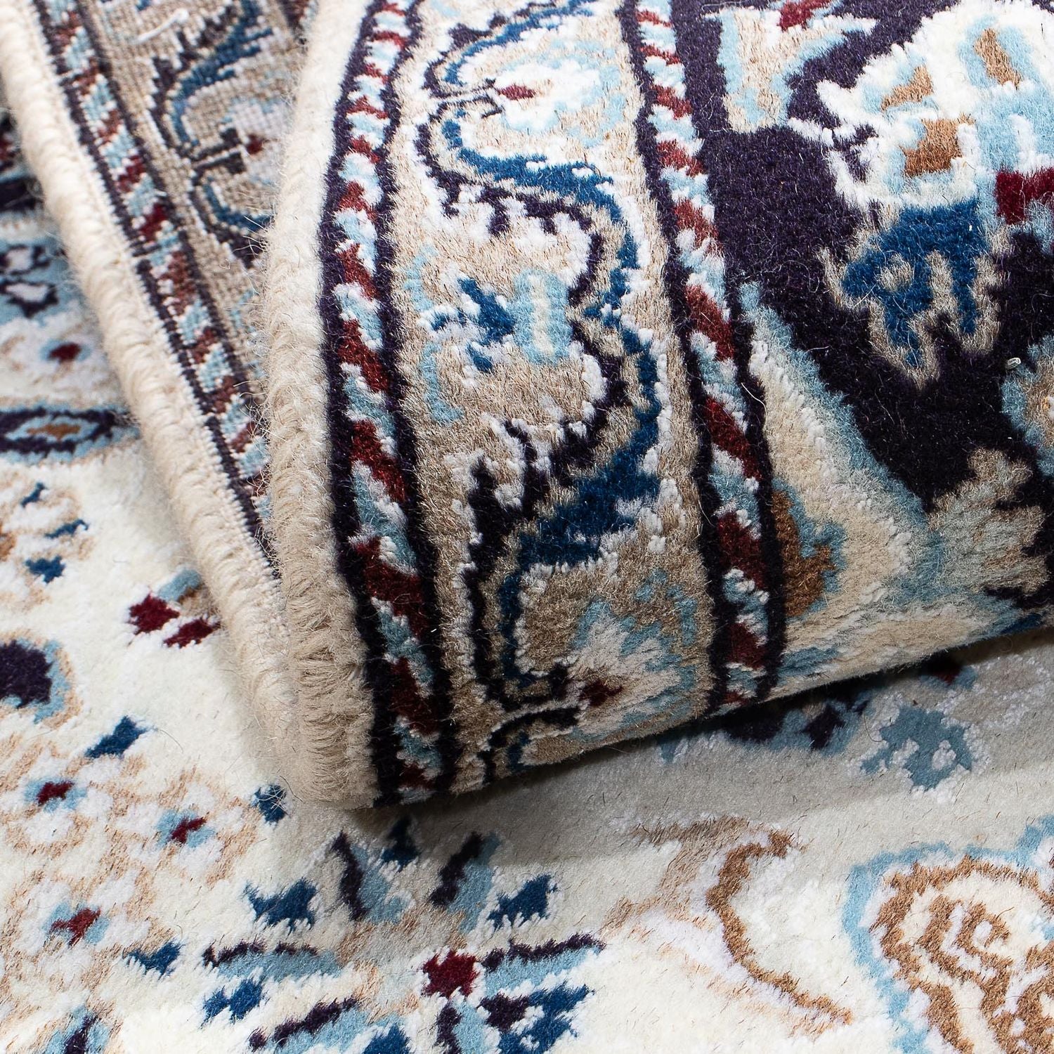 Alfombra persa - Nain - 137 x 90 cm - beige