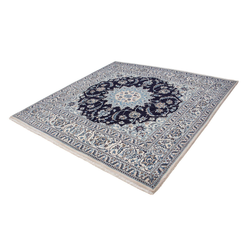Alfombra persa - Nain cuadrado  - 200 x 196 cm - azul oscuro
