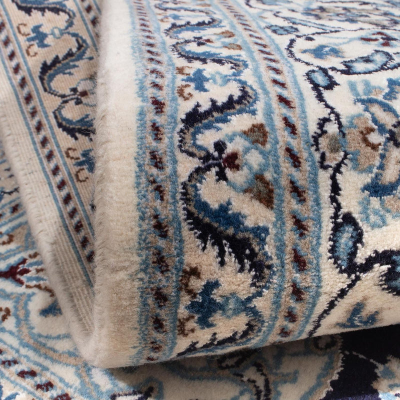 Alfombra persa - Nain cuadrado  - 200 x 196 cm - azul oscuro