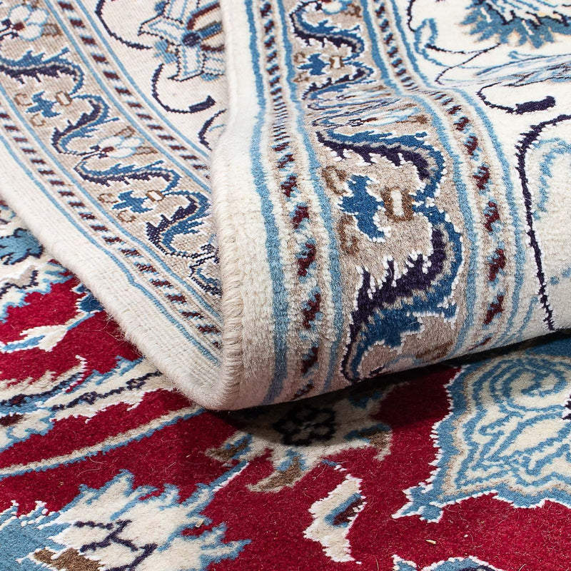 Alfombra persa - Nain - 298 x 193 cm - rojo oscuro