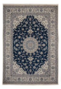 Alfombra persa - Nain - 345 x 244 cm - azul oscuro