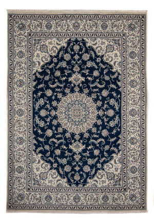 Alfombra persa - Nain - 345 x 244 cm - azul oscuro