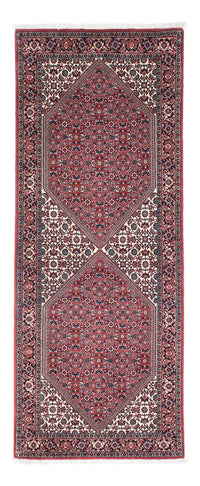 Alfombra de pasillo Alfombra persa - Bidjar - 195 x 73 cm - rojo