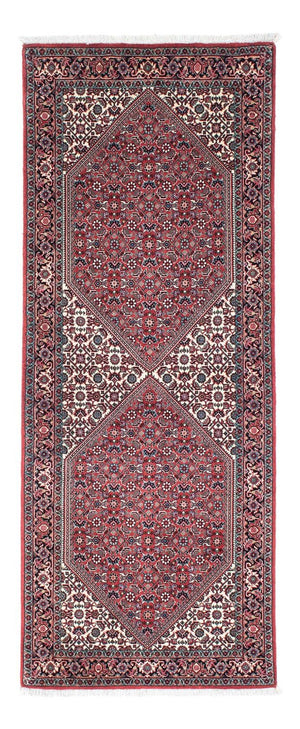 Alfombra de pasillo Alfombra persa - Bidjar - 195 x 73 cm - rojo