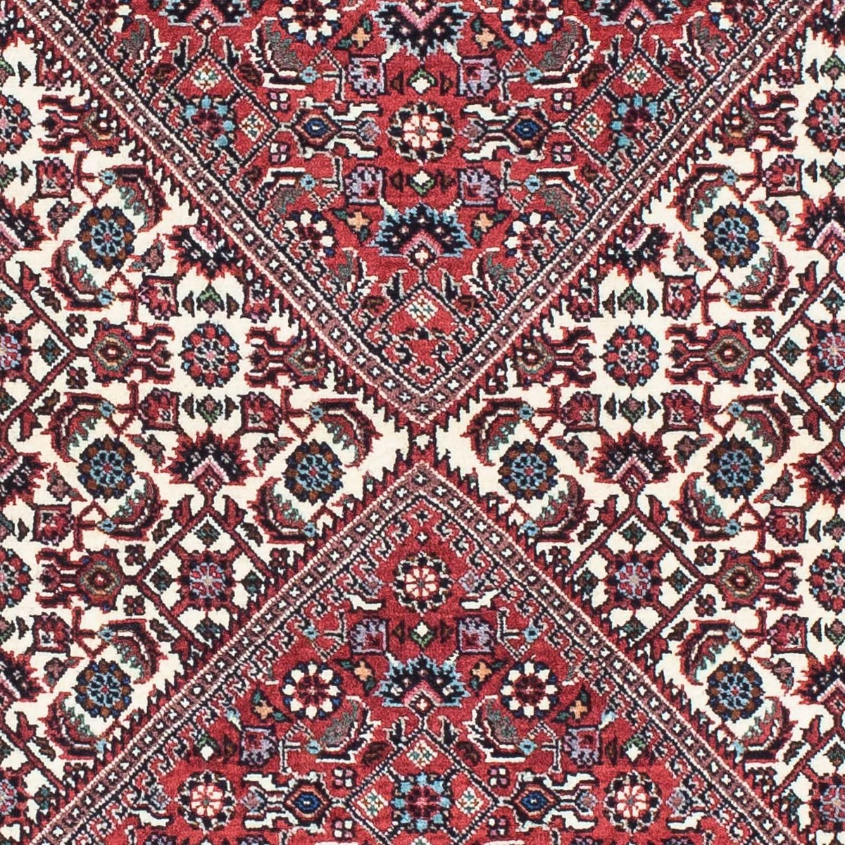 Alfombra de pasillo Alfombra persa - Bidjar - 195 x 73 cm - rojo