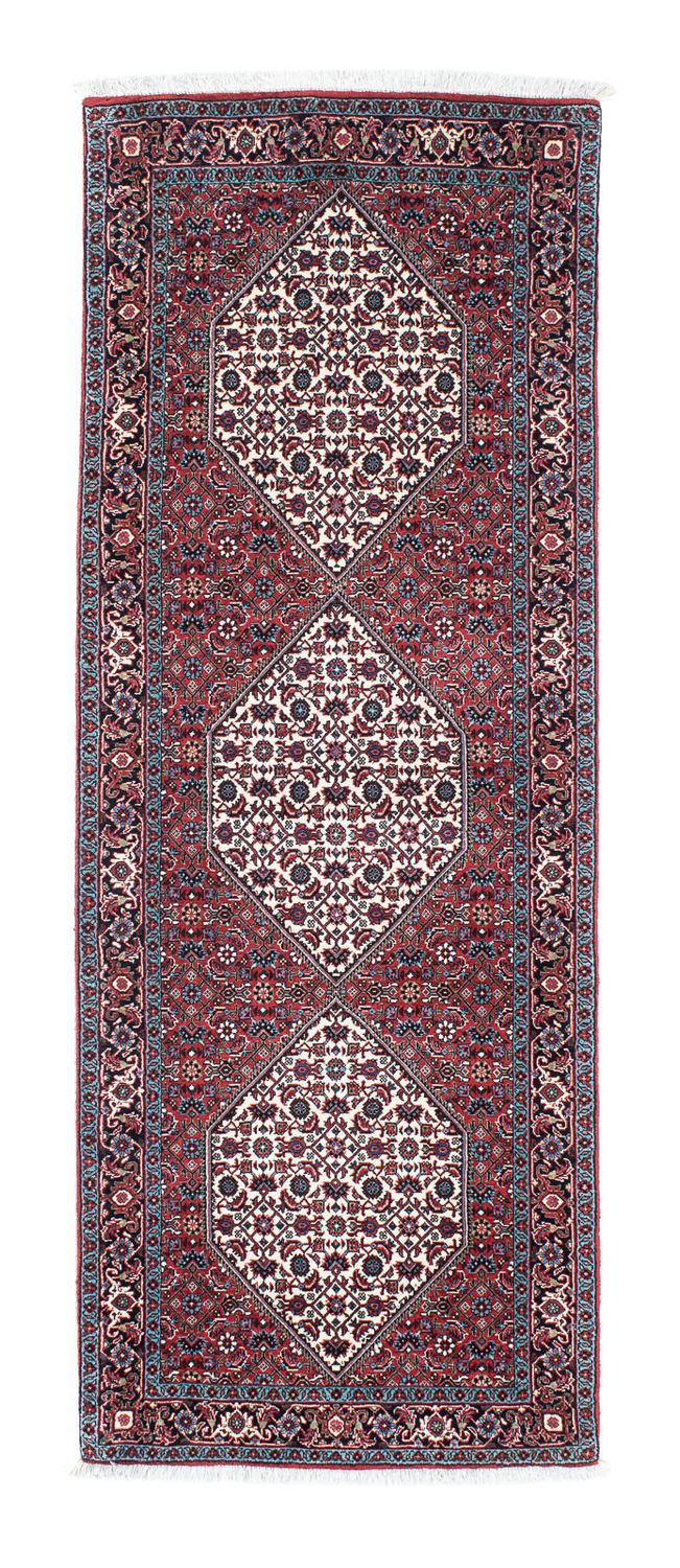 Alfombra de pasillo Alfombra persa - Bidjar - 197 x 74 cm - rojo