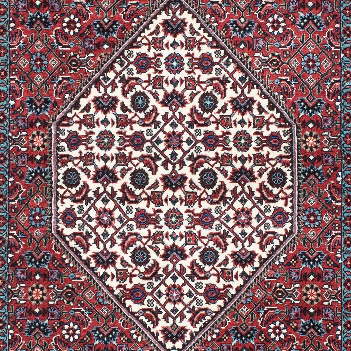 Alfombra de pasillo Alfombra persa - Bidjar - 197 x 74 cm - rojo