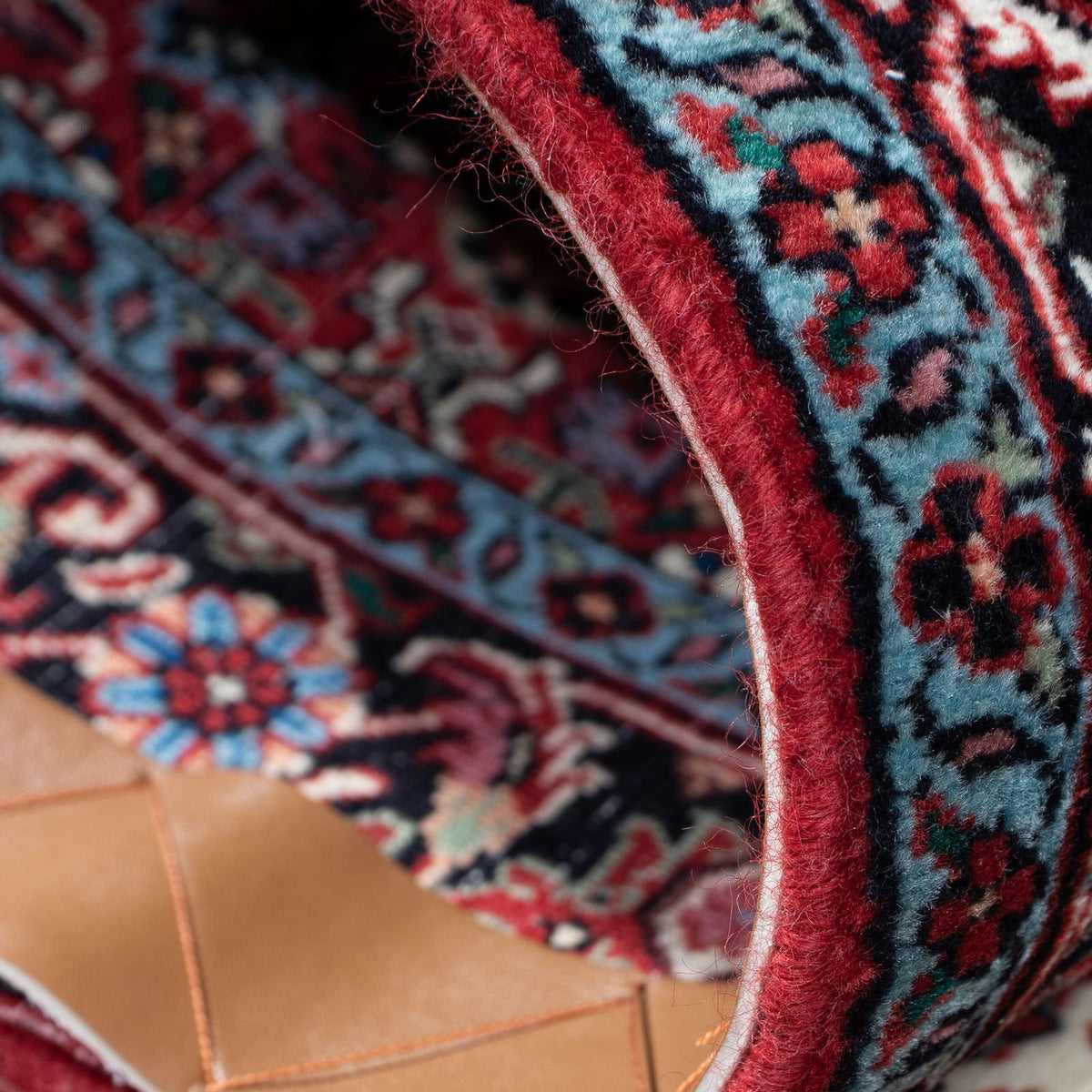 Alfombra de pasillo Alfombra persa - Bidjar - 197 x 74 cm - rojo