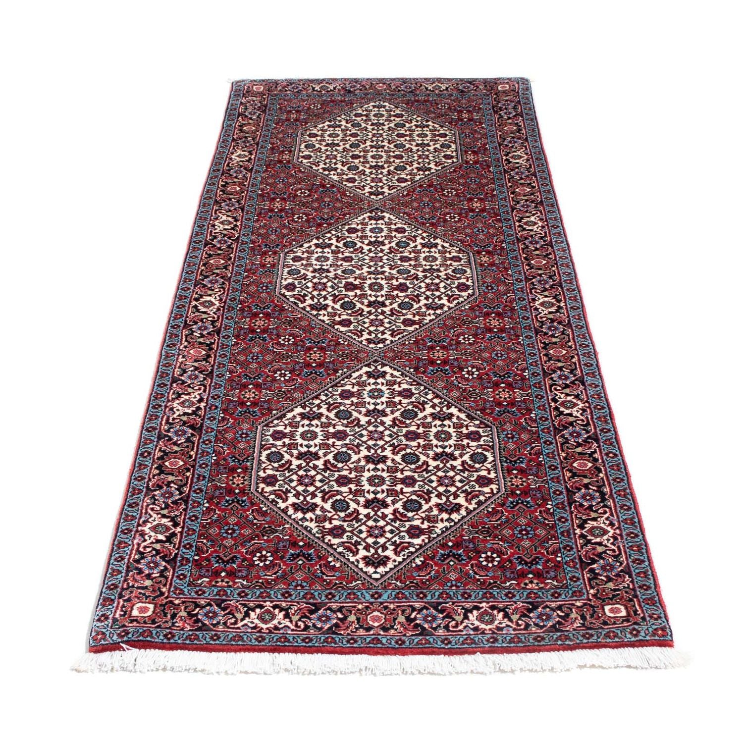 Alfombra de pasillo Alfombra persa - Bidjar - 197 x 74 cm - rojo