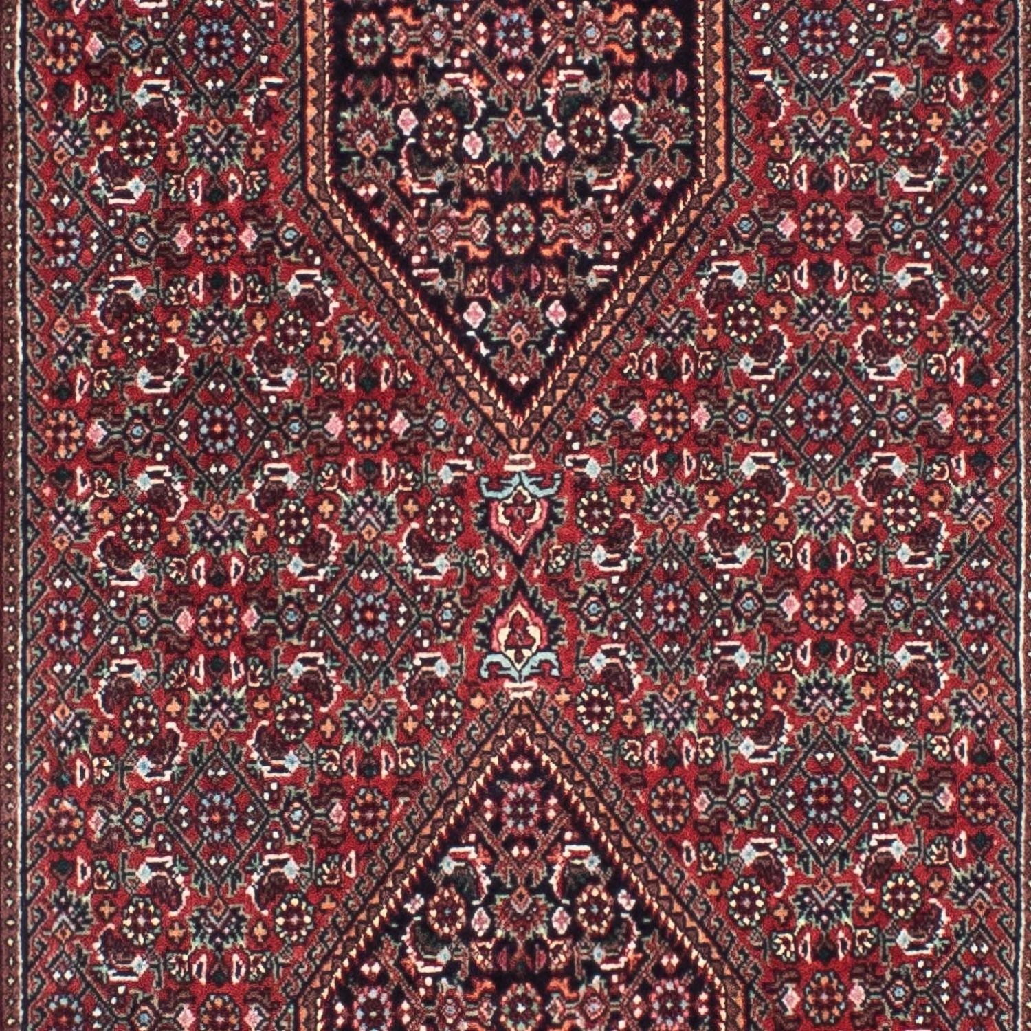 Alfombra de pasillo Alfombra persa - Bidjar - 324 x 83 cm - rojo
