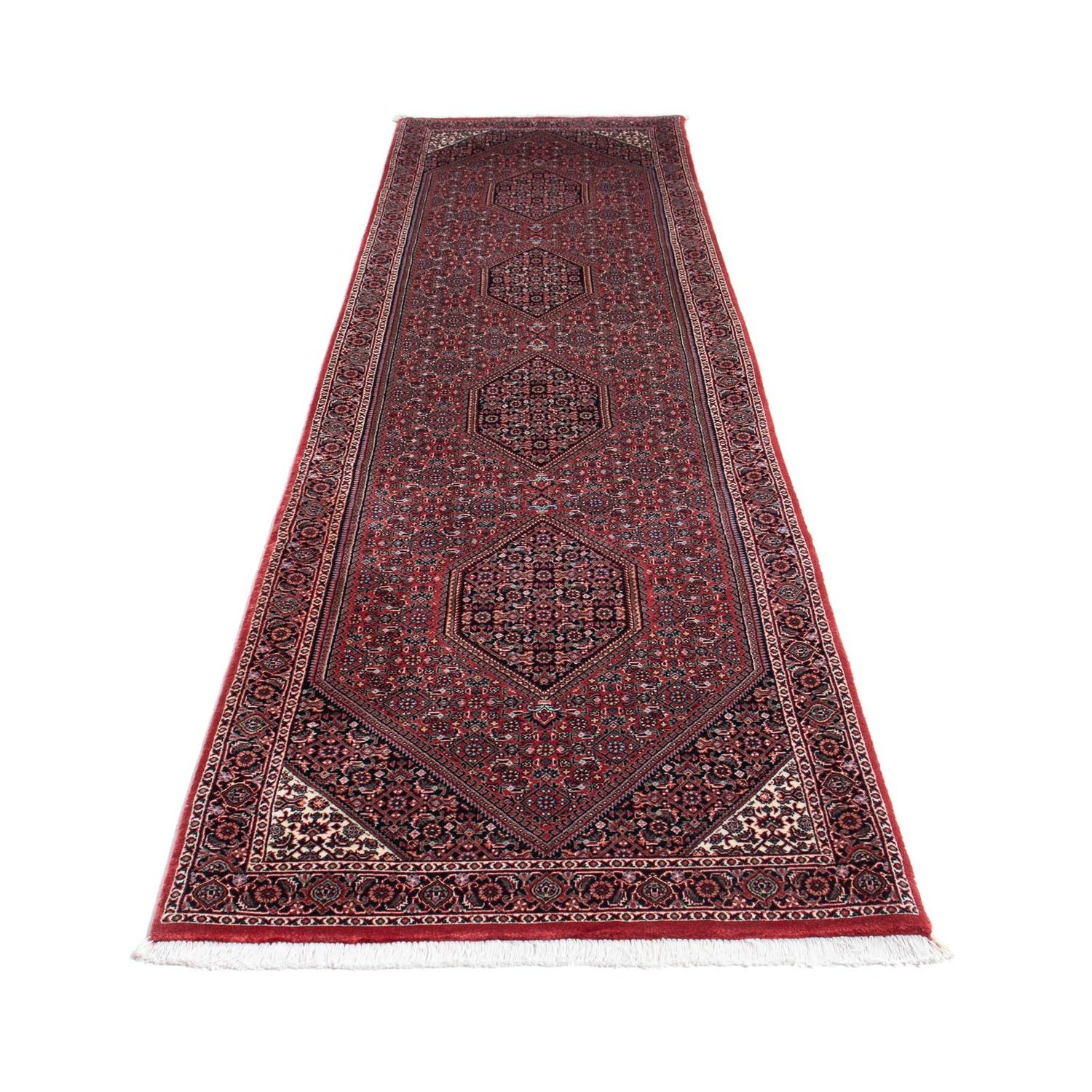 Alfombra de pasillo Alfombra persa - Bidjar - 324 x 83 cm - rojo